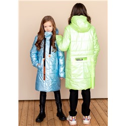 2108 Пальто на синтепоне Салат/130