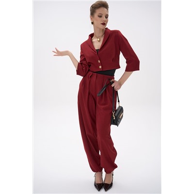 Короткий пиджак Джуди (бордовый)