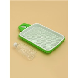 УЦЕНКА Лоток для проращивания травы кошкам с бутылкой для воды 32×23.5×5 см