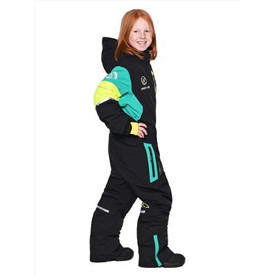 Комбинезон T-9080 Черно-зеленый