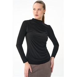 Лонгслив Нора (чёрный-2)