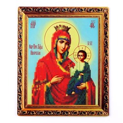 Алмазная вышивка с частичным заполнением «Богородица» 21 × 25 см, холст, ёмкость