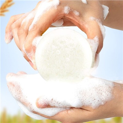 Твердый шампунь с экстрактом Риса SADOER, 60 гр.