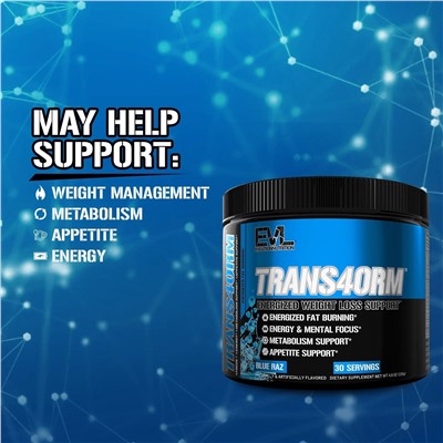 EVLution Nutrition, Trans4orm®, активная поддержка для снижения веса, синяя ветвь, 135 г (4,8 унции)