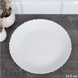 Тарелка обеденная 240 мм Классика белая / GT-957579 (WHITE)