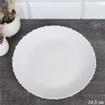Тарелка обеденная 240 мм Классика белая / GT-957579 (WHITE)