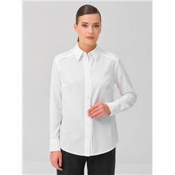 Блузка молочного цвета с длинным рукавом