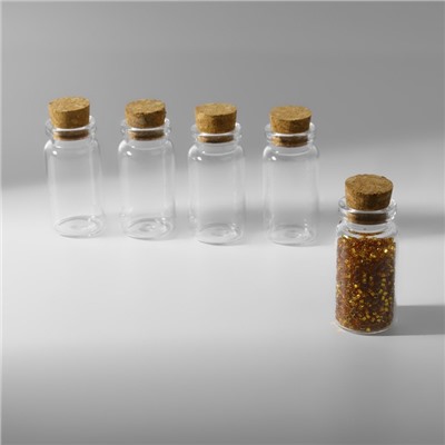 Баночки для хранения бисера, d=2×4 см, 5 шт.