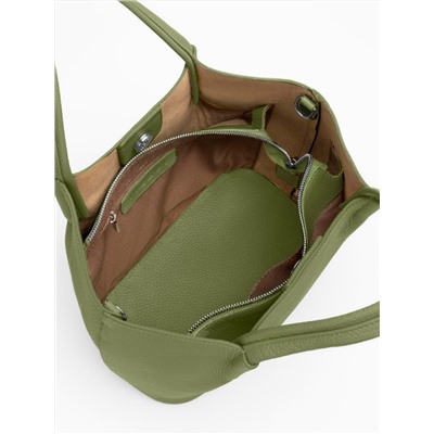 Женская кожаная сумка Richet 3263LN 807 Зеленый