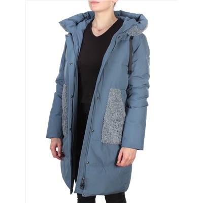 2197-2 BLUE Пальто зимнее женское OLAYEETE (200 гр. холлофайбера)