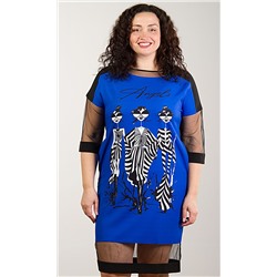 Платье женское с принтом 253057, размер 50,52,54,56