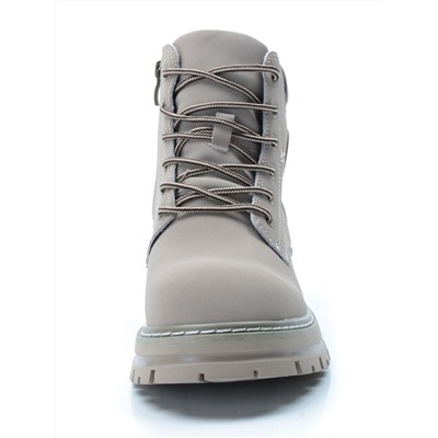 01-P8305-3 GRAY/BEIGE Ботинки демисезонные женские (натуральная кожа)