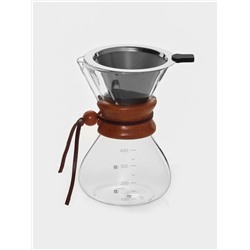 Кофеварка кемекс для кофе Magistro «Колумб», 400 мл, 13×11×17 см, стекло, прозрачная