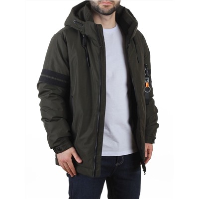 D6821 DK. GREEN Куртка мужская зимняя (200 гр. холлофайбер)