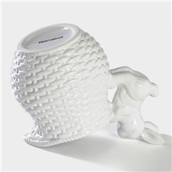 Молочник Доляна «Зайка», 450 мл, доломит, белый