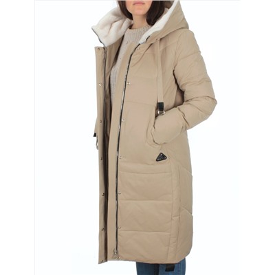 2270 BEIGE Пальто зимнее женское (200 гр. тинсулейт)