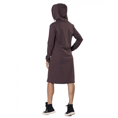 Платье из футера Еpoch of knitwear  ФП1357П1 коричневый