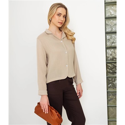 Рубашка #КТ9025 (3), бежевый