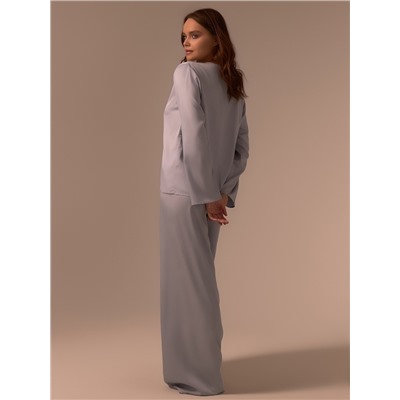 Пижама женская (рубашка, брюки) SL HOME Modal Home, серая