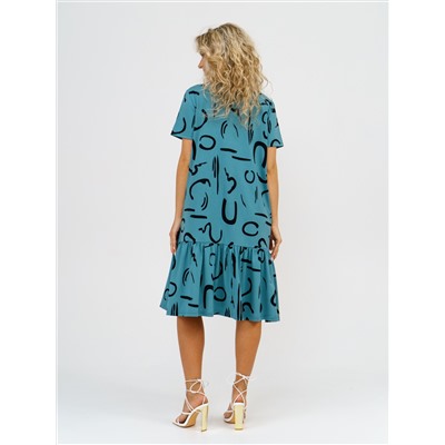 872 Платье "Темно-бирюзовый"