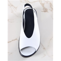 Босоножки ED'ART 1019.2530'bl. белый+черный