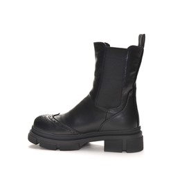 998 Fashion A558-МП/Z Ботинки женские чер иск кожа, подклад нат шерсть