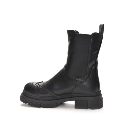 998 Fashion A558-МП/Z Ботинки женские чер иск кожа, подклад нат шерсть