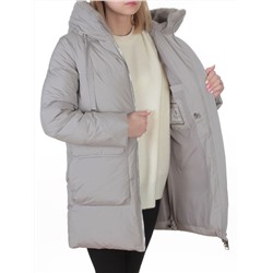 8379 LT. GRAY Куртка зимняя женская (200 гр. холлофайбер)