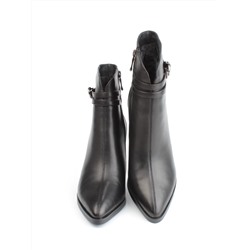 04-M3-L835 BLACK Ботильоны зимние женские (натуральная кожа, натуральный мех)