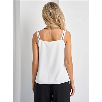 Топ белый на бретелях