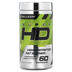 C4 / Cellucor, Super HD, высокоэффективная жиросжигающая добавка, 60 капсул