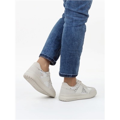 03-A1024-2 LT. BEIGE Полуботинки спортивные женские (натуральная замша,натуральная кожа)