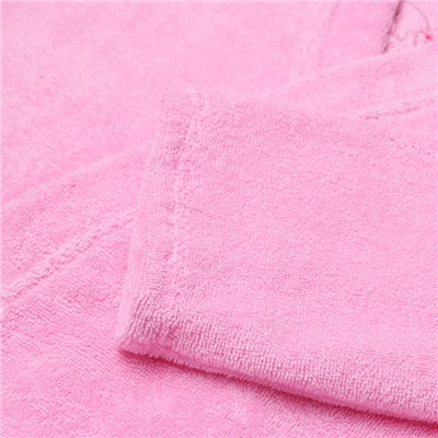 Халат махровый женский Girl power, размер 50-52, розовый