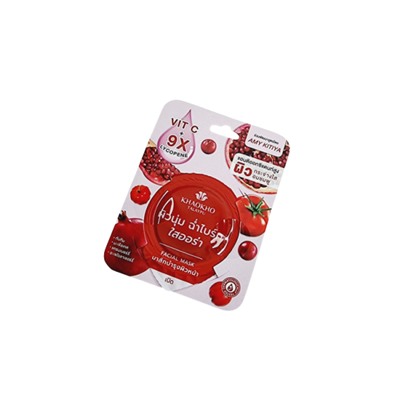 Маска для лица с витамином С и Ликопеном от Khaokho Talaypu Vit-C+9X Lycopene Facial Mask 8g