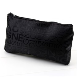 Косметичка компактная текстильная на молнии с буквами, 19*11 см.