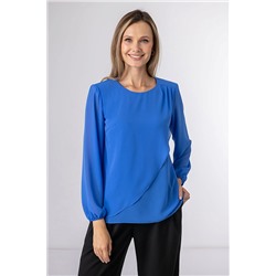 Блуза 3453 шифон индиго