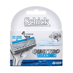 Сменные Кассеты Schick QUTTRO Titanium (4шт) EvroPack orig