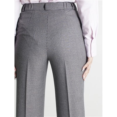 Женские брюки весна-осень Брюки трубы костюмная лапка серые с карманом