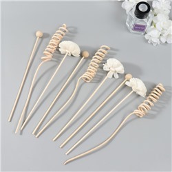 Палочки для аромадиффузора из ротанга «Белые цветы», набор 9 шт.