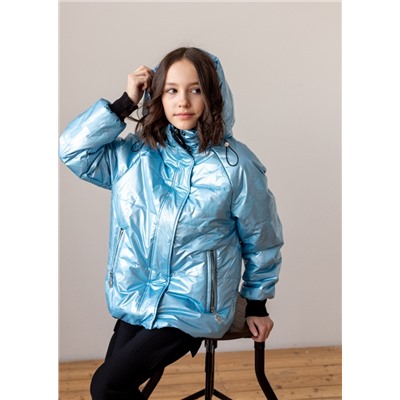 2120-S Куртка на синтепоне Голубой/134