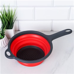 Дуршлаг складной 20 см с ручкой / W549 /уп 120/