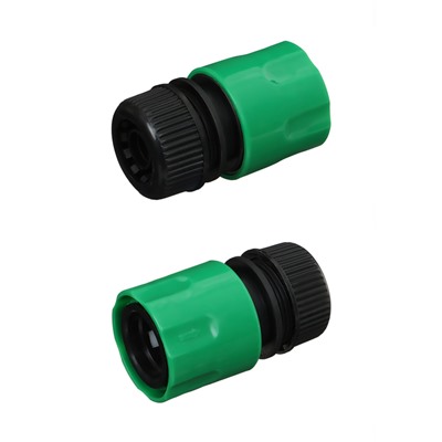 Набор коннекторов, d=1/2" (12 мм), 4 шт., 2 штуцера, 2 коннектора, Greengo