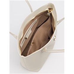 Женская кожаная сумка Richet 3295LG 891 Бежевый