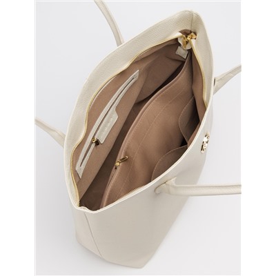 Женская кожаная сумка Richet 3295LG 891 Бежевый