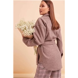 COCOCO 11178 розовый, Полупальто
