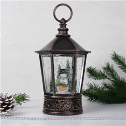 Светильник Новогодний светодиодный 12x11x26 см Снеговик / NG206-10 /уп 12/ музыкальный