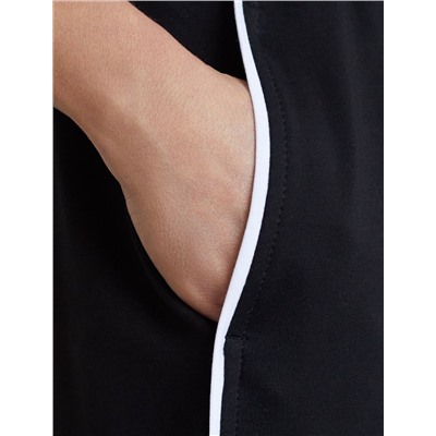 Прямые брюки с лампасами из эластичного футера двухнитки без начеса