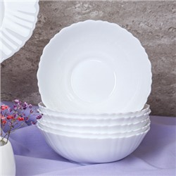 Столовый набор 19 предметов с блюдом и розетками 13-7568 и 6 84120 (WHITE) (уп 2) малая суповая
