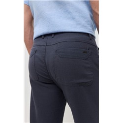 Брюки лен F111-0851 d.grey