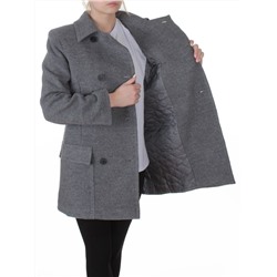 NWa0137-1 GRAY Полупальто демисезонное женское (шерсть)